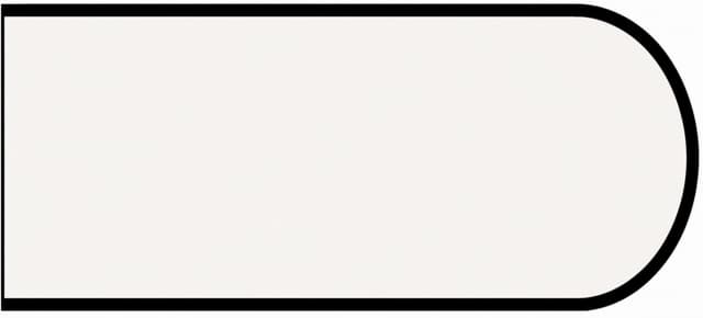 IdealEdge Edgebanding, Color 949-58 White, 0.027" Thick 144", Matte Finish, Bullnose
