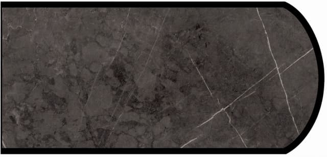 IdealEdge Edgebanding, Color 9483-11 Ferro Grafite, 0.027" Thick 144", Satin Touch Finish, Double Radius