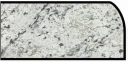 IdealEdge Edgebanding Color 9476-43 White Ice Granite, 0.027" Thick 144", Artisan Finish, Waterfall
