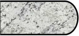 IdealEdge Edgebanding, Color 9476-46 White Ice Granite, 0.027" Thick 144", Etchings Finish, Bullnose