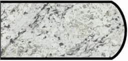 IdealEdge Edgebanding, Color 9476-46 White Ice Granite, 0.027" Thick 144", Etchings Finish, Double Radius