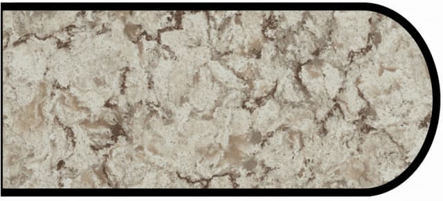 IdealEdge Edgebanding, Color 9309-46 Star Dune, 0.027" Thick 144", Etchings Finish, Bullnose