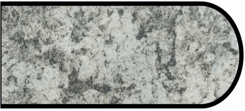 IdealEdge Edgebanding, Color 9308-46 Geriba Gray, 0.027" Thick 144", Etchings Finish, Bullnose