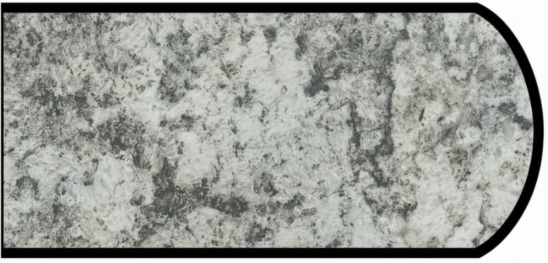 IdealEdge Edgebanding, Color 9308-46 Geriba Gray, 0.027" Thick 144", Etchings Finish, Double Radius