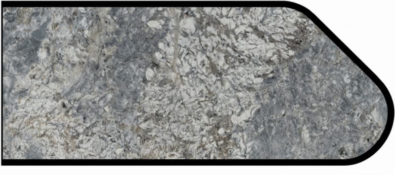 IdealEdge Edgebanding Color 9303-43 Azul Aran, 0.027" Thick 144", Artisan Finish, Ogee