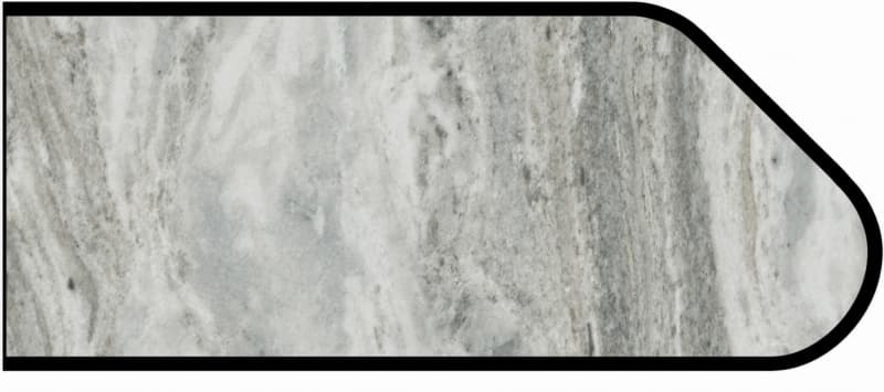IdealEdge Edgebanding Color 9302-34 Fantasy Marble, 0.027" Thick 144", Scovato Finish, Ogee