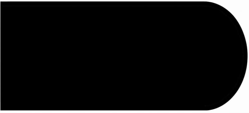 IdealEdge Edgebanding, Color 909-58 Black, 0.027" Thick 144", Matte Finish, Bullnose