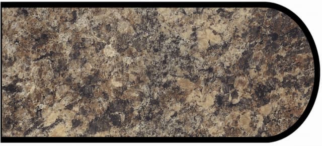 IdealEdge Edgebanding Color 7734-46 Jamocha Granite, 0.027" Thick 144", Etchings Finish, Bullnose