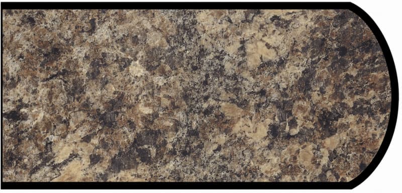 IdealEdge Edgebanding Color 7734-46 Jamocha Granite, 0.027" Thick 144", Etchings Finish, Double Radius