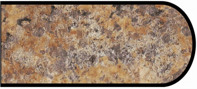 IdealEdge Edgebanding, Color 7732-46 Butterum Granite, 0.027" Thick 144", Etchings Finish, Bullnose