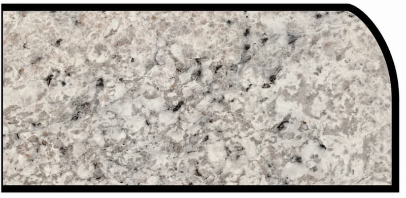 IdealEdge Edgebanding Color 6697-58 Argento Romano, 0.027" Thick 144", Matte Finish, Waterfall