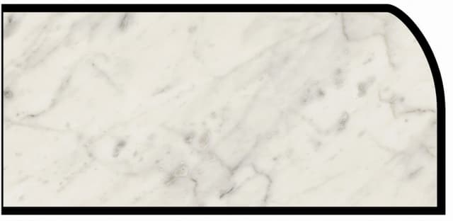 IdealEdge Edgebanding Color 6696-46 Carrara Bianco, 0.027" Thick 144", Etchings Finish, Waterfall