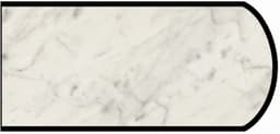 IdealEdge Edgebanding Color 6696-46 Carrara Bianco, 0.027" Thick 144", Etchings Finish, Double Radius