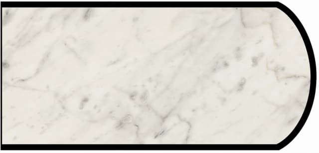 IdealEdge Edgebanding Color 6696-46 Carrara Bianco, 0.027" Thick 144", Etchings Finish, Double Radius