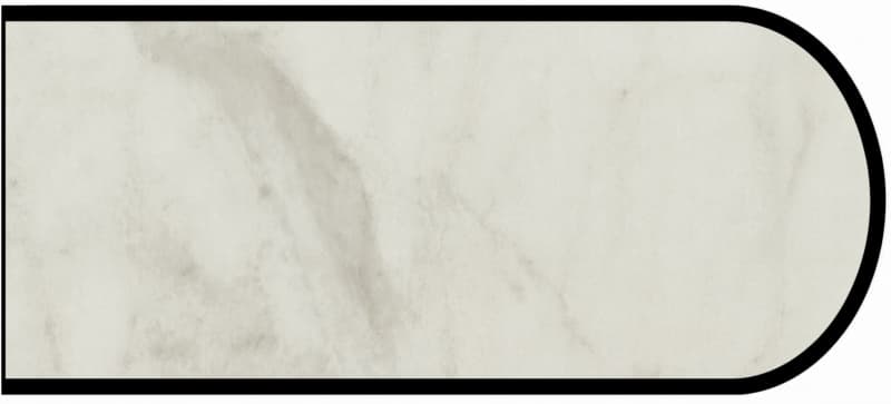 IdealEdge Edgebanding Color 5018-11 Calacatta Cava, 0.027" Thick 144", SatinTouch Finish, Bullnose