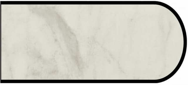 IdealEdge Edgebanding Color 5018-11 Calacatta Cava, 0.027" Thick 144", SatinTouch Finish, Bullnose