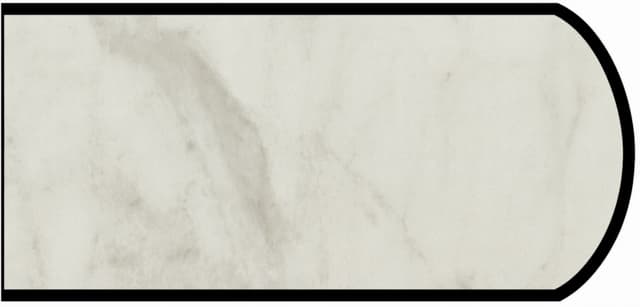 IdealEdge Edgebanding Color 5018-11 Calacatta Cava, 0.027" Thick 144", SatinTouch Finish, Double Radius
