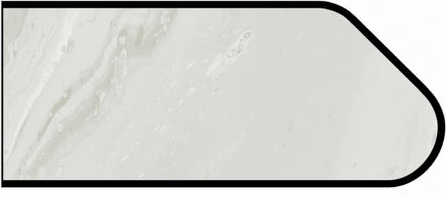 IdealEdge Edgebanding Color 5014-11 White Painted Marble, 0.027" Thick 144", SatinTouch Finish, Ogee