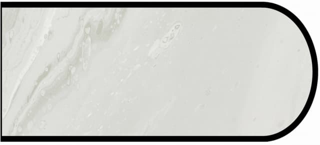 IdealEdge Edgebanding Color 5014-11 White Painted Marble, 0.027" Thick 144", SatinTouch Finish, Bullnose