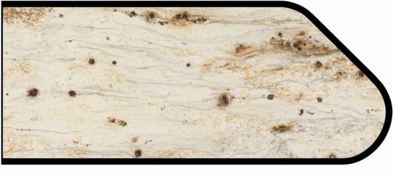 IdealEdge Edgebanding Color 3546-ML River Gold, 0.027" Thick 144", Monolith Finish, Ogee