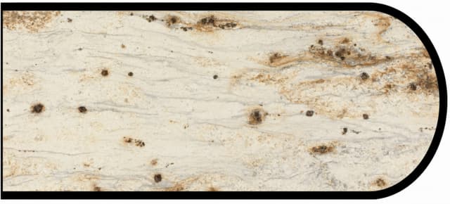 IdealEdge Edgebanding, Color 3546-46 River Gold, 0.027" Thick 144", Etchings Finish, Bullnose