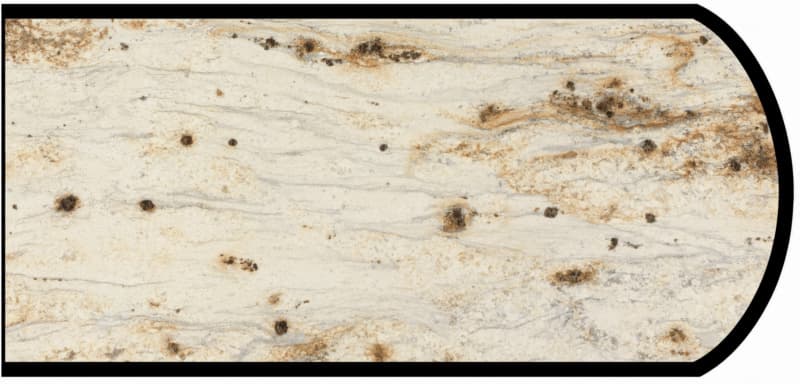 IdealEdge Edgebanding Color 3546-ML River Gold, 0.027" Thick 144", Monolith Finish, Double Radius