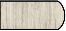 IdealEdge Edgebanding, Color 3458-34 Travertine Silver, 0.027" Thick 144", Scovato Finish, Double Radius