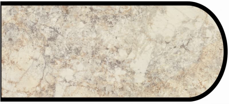 IdealEdge Edgebanding, Color 3422-RD Crema Mascarello, 0.027" Thick 144", Radiance Finish, Bullnose
