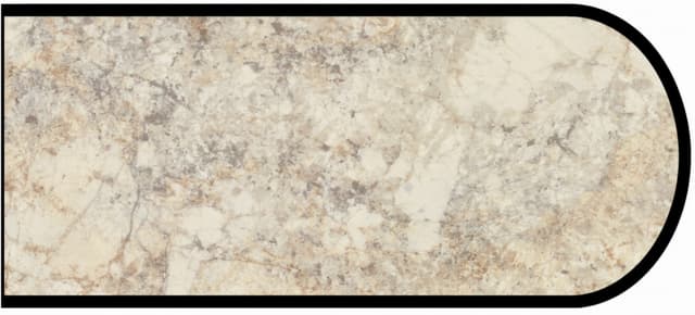 IdealEdge Edgebanding, Color 3422-RD Crema Mascarello, 0.027" Thick 144", Radiance Finish, Bullnose