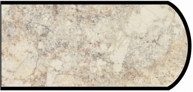 IdealEdge Edgebanding, Color 3422-RD Crema Mascarello, 0.027" Thick 144", Radiance Finish, Double Radius