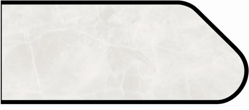 IdealEdge Edgebanding Color 3700-11 White Alabaster, 0.027" Thick 144", SatinTouch Finish, Ogee