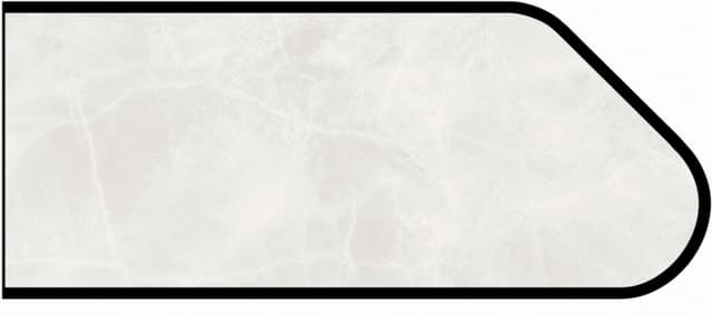 IdealEdge Edgebanding Color 3700-11 White Alabaster, 0.027" Thick 144", SatinTouch Finish, Ogee