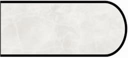 IdealEdge Edgebanding Color 3700-11 White Alabaster, 0.027" Thick 144", SatinTouch Finish, Bullnose