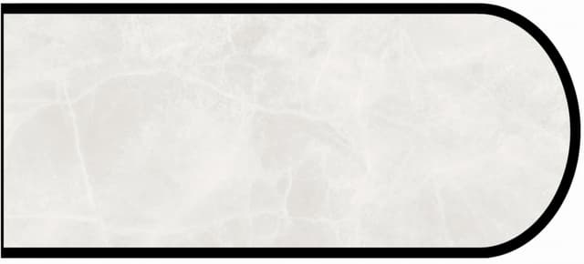 IdealEdge Edgebanding Color 3700-11 White Alabaster, 0.027" Thick 144", SatinTouch Finish, Bullnose