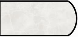 IdealEdge Edgebanding Color 3700-11 White Alabaster, 0.027" Thick 144", SatinTouch Finish, Double Radius