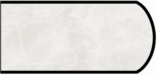IdealEdge Edgebanding Color 3700-11 White Alabaster, 0.027" Thick 144", SatinTouch Finish, Double Radius