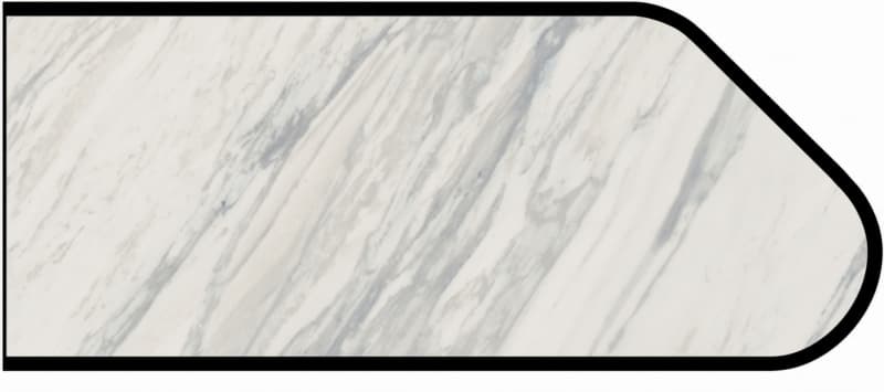 IdealEdge Edgebanding Color 3701-11 Manhattan Marble, 0.027" Thick 144", SatinTouch Finish, Ogee