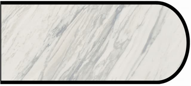IdealEdge Edgebanding Color 3701-11 Manhattan Marble, 0.027" Thick 144", SatinTouch Finish, Bullnose