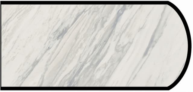 IdealEdge Edgebanding Color 3701-11 Manhattan Marble, 0.027" Thick 144", SatinTouch Finish, Double Radius
