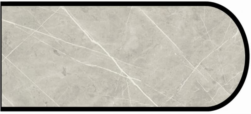 IdealEdge Edgebanding, Color 7402-11 Pietra Grafite, 0.027" Thick 144", Satin Touch Finish, Bullnose