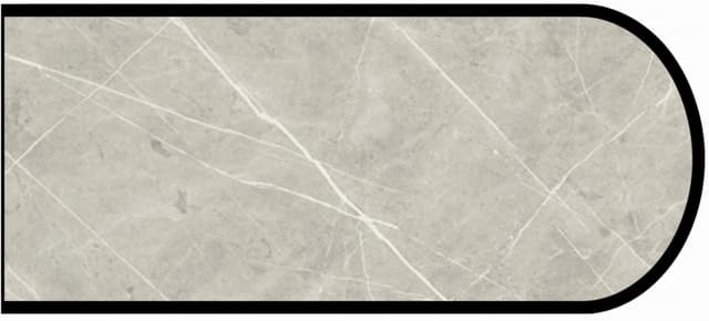 IdealEdge Edgebanding, Color 7402-11 Pietra Grafite, 0.027" Thick 144", Satin Touch Finish, Bullnose