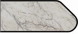 IdealEdge Edgebanding Color 9536-ML Quartzite Bianco, 0.027" Thick 144", Monolith Finish, Ogee