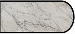 IdealEdge Edgebanding Color 9536-ML Quartzite Bianco, 0.027" Thick 144", Monolith Finish, Bullnose