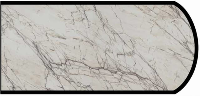 IdealEdge Edgebanding Color 9536-ML Quartzite Bianco, 0.027" Thick 144", Monolith Finish, Double Radius