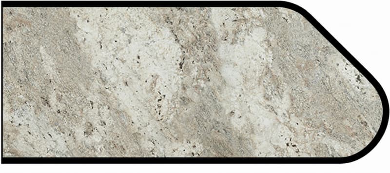 IdealEdge Edgebanding Color 9284-43 Classic Crystal Granite, 0.027" Thick 144", Artisan Finish, Ogee