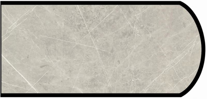 IdealEdge Edgebanding, Color 7402-11 Pietra Grafite, 0.027" Thick 144", Satin Touch Finish, Double Radius