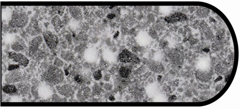 IdealEdge Edgebanding, Color 3518-46 Flint Crystall, 0.027" Thick 144", Etchings Finish, Bullnose