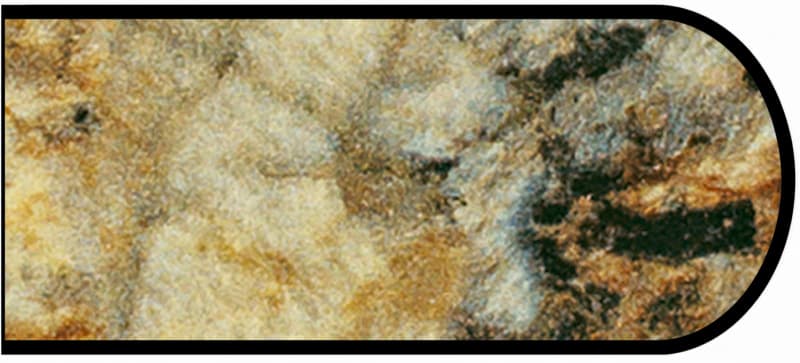 IdealEdge Edgebanding, Color 3465-11 Golden Mascarello, 0.027" Thick 144", Satin Touch Finish, Bullnose