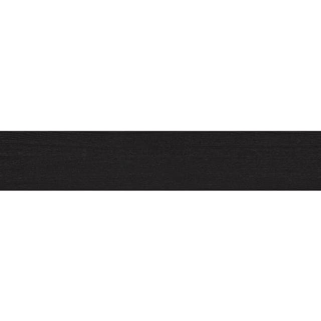 Pura Vita ABS Edgebanding in Frassino Nero with a Black Ash Finish, 23mm width x 328' length roll, 1mm Thick