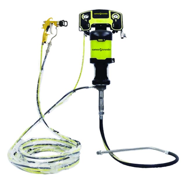 15C25 Wall-Mount Airmix Paint Pump System with Xcite Gun & 25ft Air & Fluid Hoses